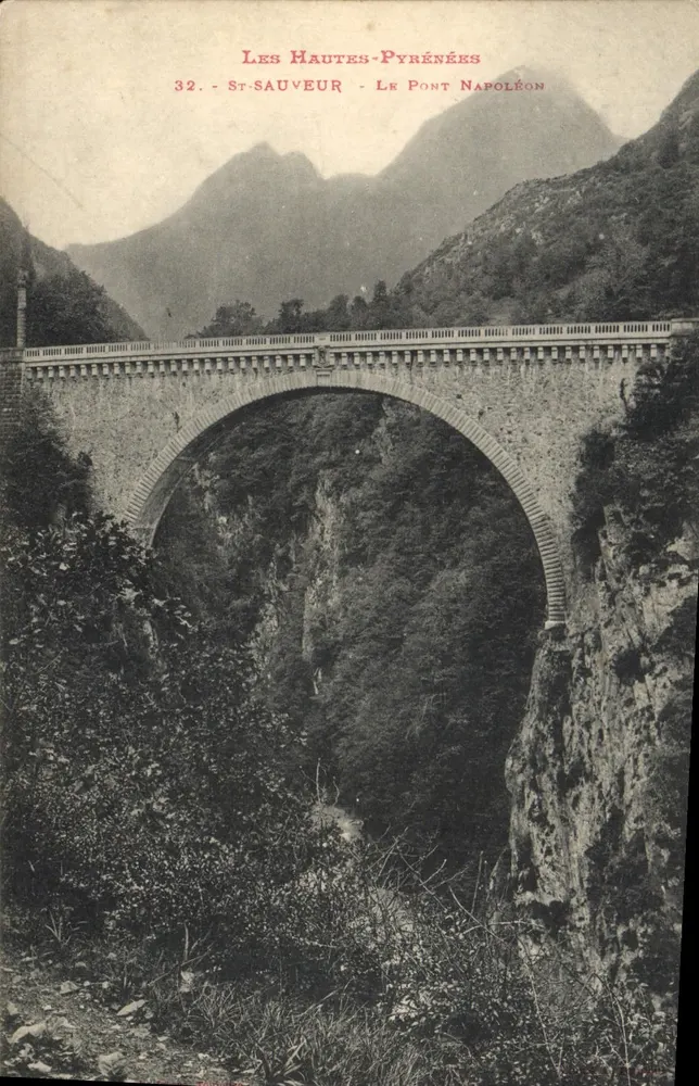 St-Sauveur - O Ponte Napoléon — Les Hautes-Pyrénées, série 32 - Frente