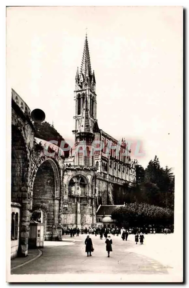 A Basílica e as Piscinas — Lourdes — Edição P. DOUCET, Cité Albert Ier - Frente