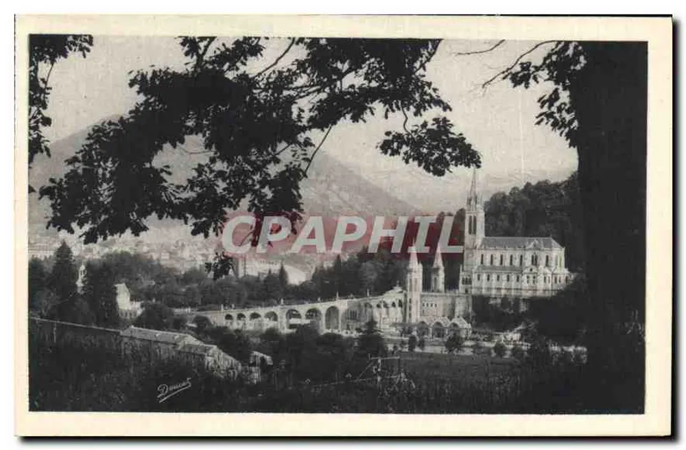 Lourdes — A Basílica — Edição P. Doucet, Lourdes, n° 102 - Frente
