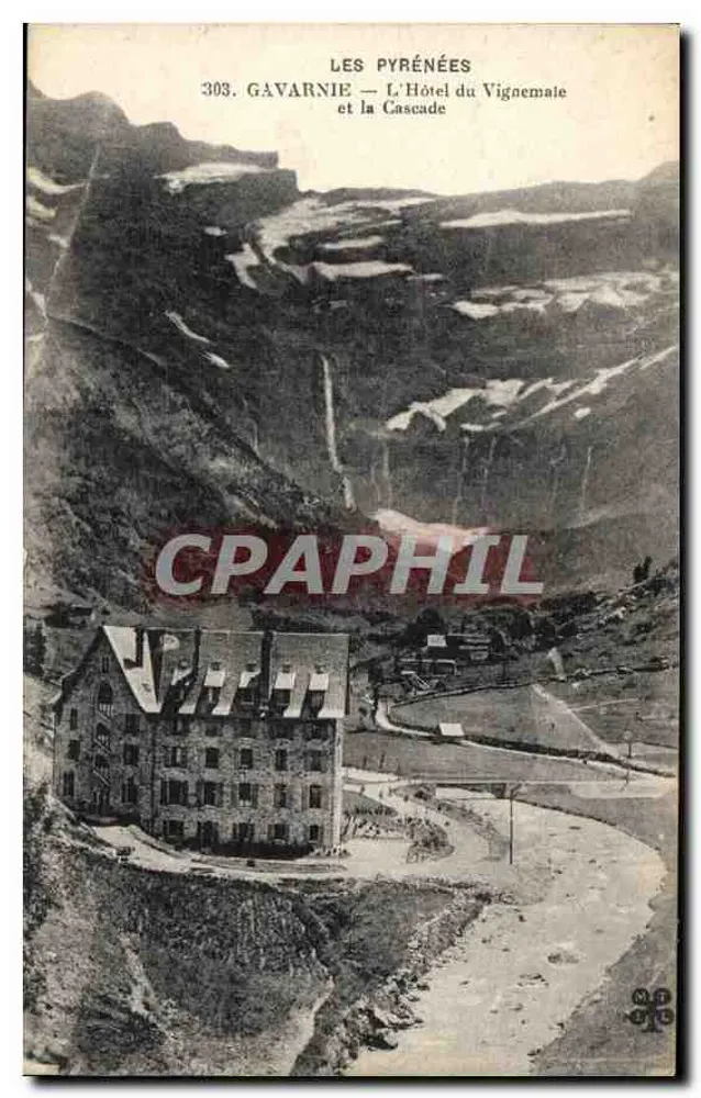 Gavarnie — O Hotel do Vignemale e a Cachoeira — Editor: Les Pyrénées, n° 303 - Frente