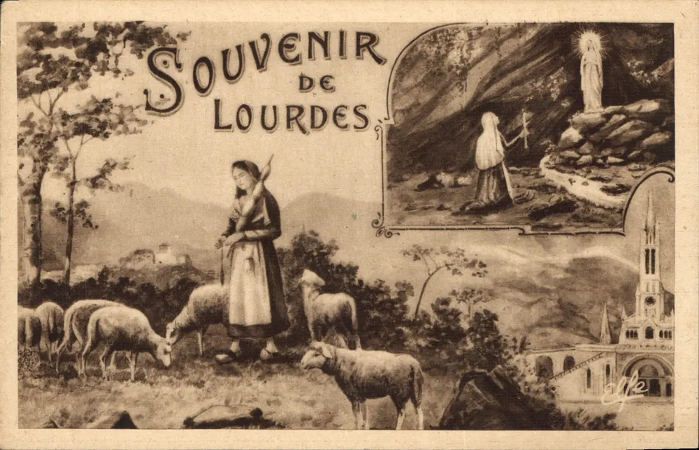 Lourdes — Lembrete de Lourdes — Editor: Labouche Frères, Toulouse - Frente