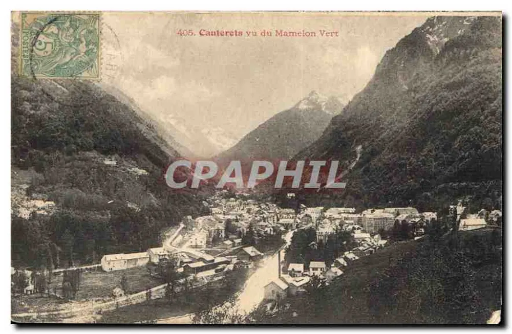 Cauterets visto do Mamelon Vert — 405 — editor não visível - Frente