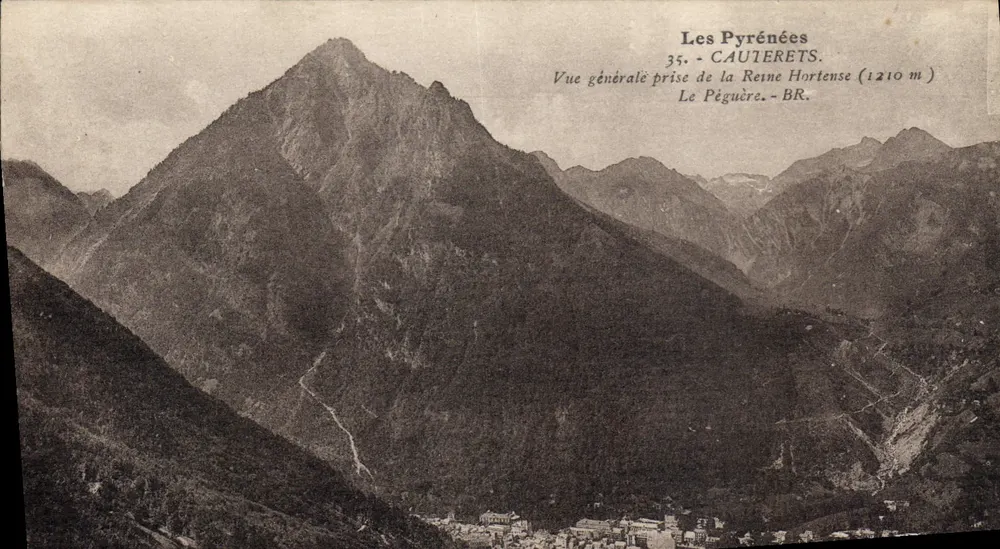 Die Pyrenäen - Allgemeiner Blick von der Königin Hortense (1210 m) - Le Pégüère - BR. - Vorderseite