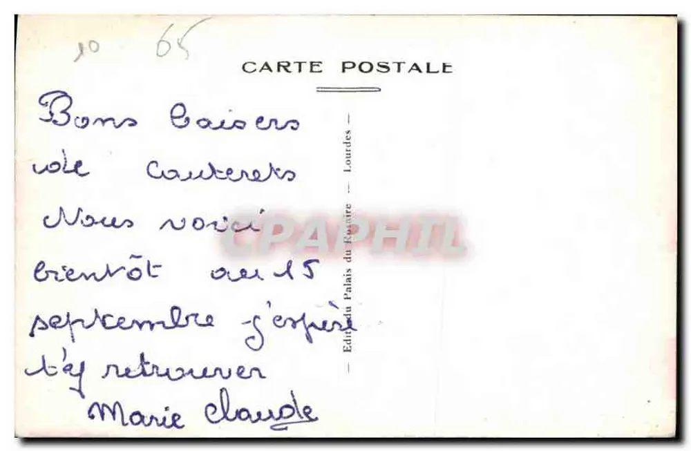 Cauterets — O Lago de Gaube (1736m) — Editor Lourdes - Verso
