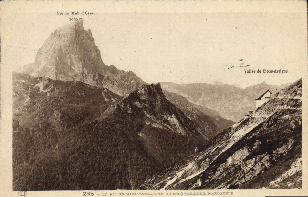 Pic du Midi d'Ossau — Vista do teleférico de Artouste — editor LF, n° 235 - Frente