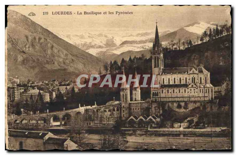Lourdes - A Basílica e as Pirineus — n° de série 189 - Frente