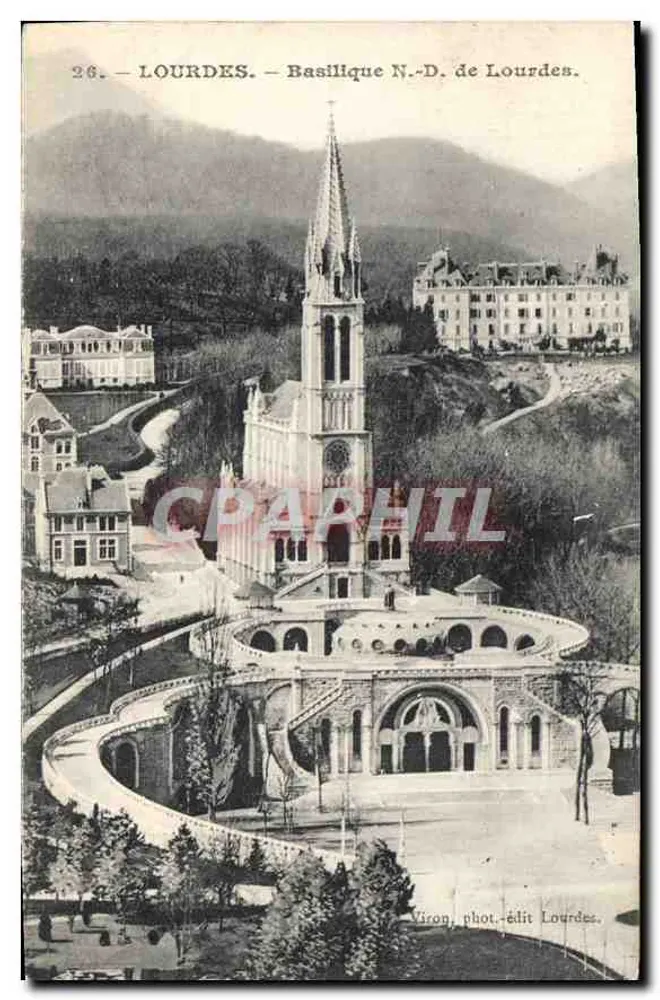 Lourdes — Basílica N.-D. de Lourdes — Viron, fotografia-editora Lourdes, n°26 - Frente