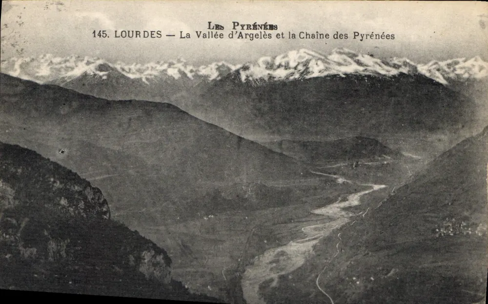 Lourdes — Die Tal von Argelès und die Kette der Pyrenäen — Die Pyrenäen 145 - Vorderseite