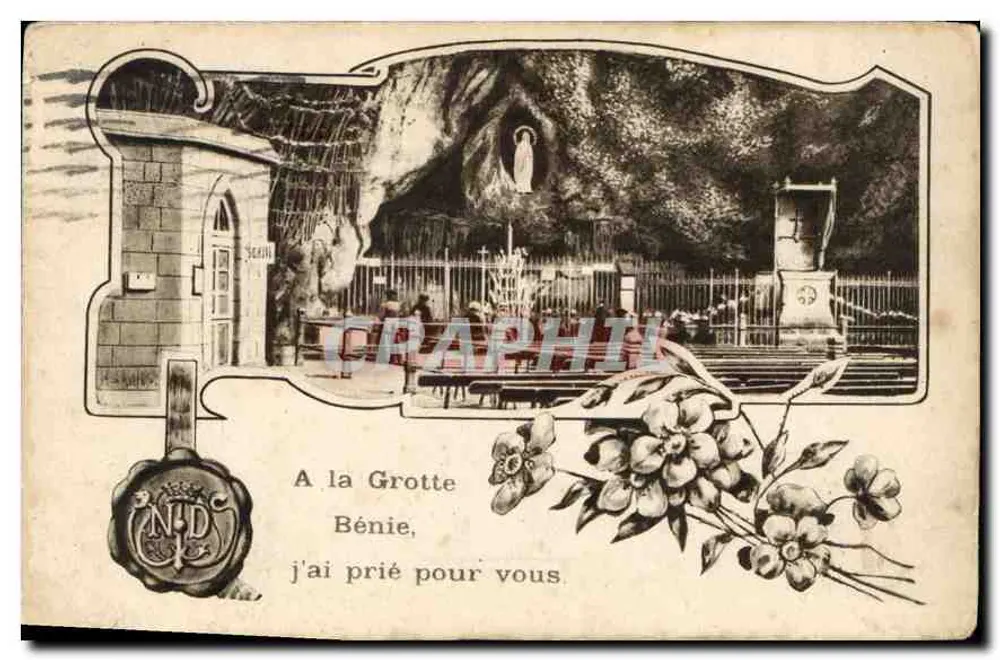 Lourdes-Höhle — Notre-Dame de Lourdes — Edition P. Doticel - Vorderseite