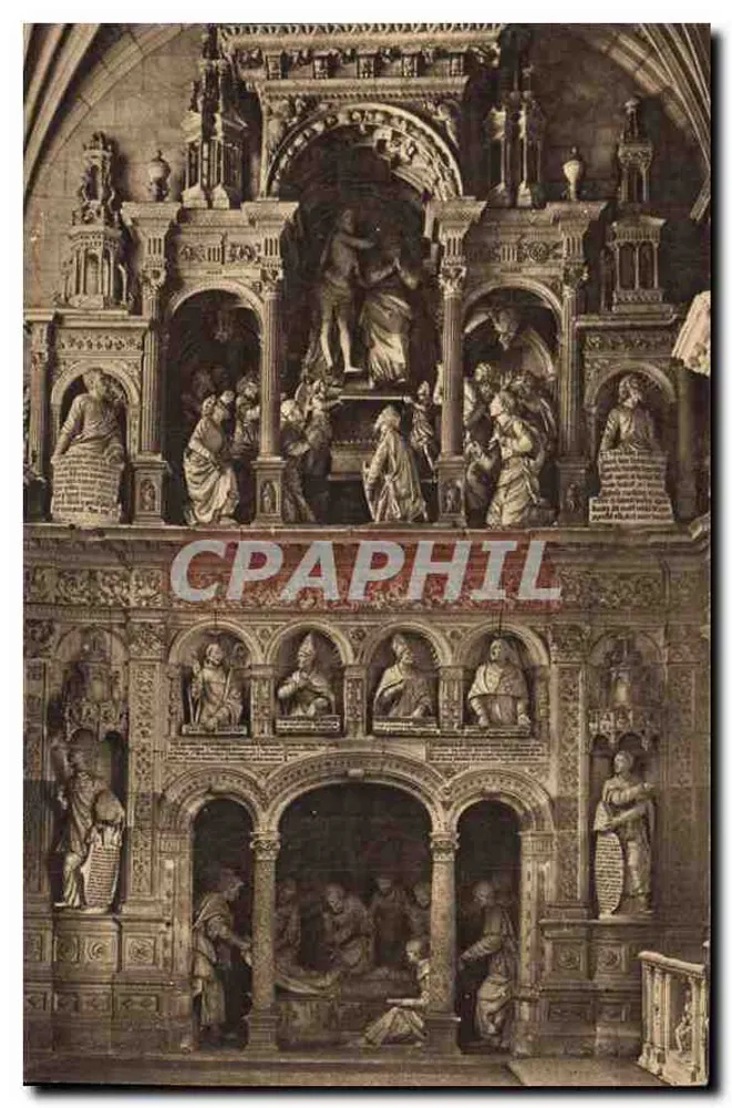 Os Santos de Solesmes — O sepultamento e a ascensão da Virgem, 1553 — J. Malicot, fot. Sable - Frente