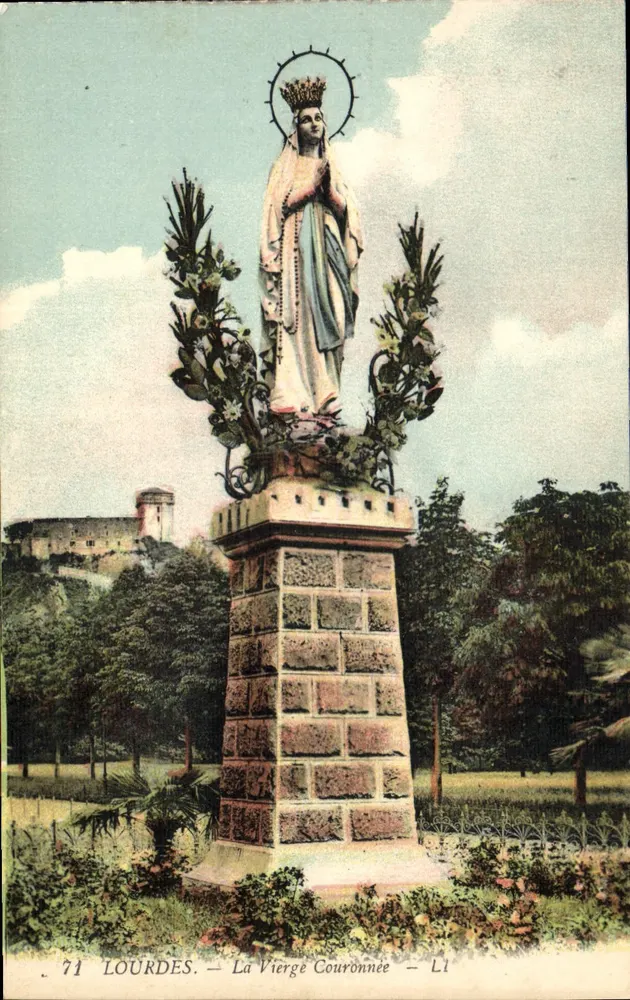 Lourdes — A Virgem Coroada — editor L1, n° 71 - Frente