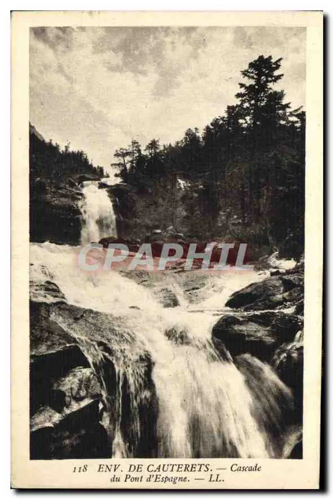 Env. de Cauterets — Cachoeira do Pont d'Espagne — LL. — N° 118 - Frente