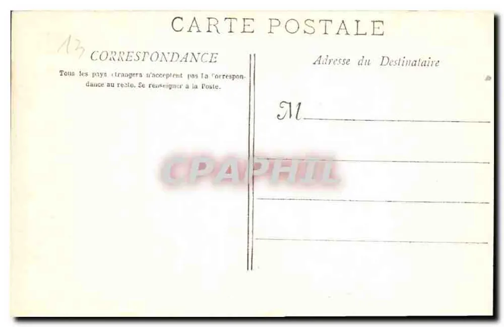 Marselha - Elevadores da N.-D. da Guarda — Editor B. Labour, n° 809 - Verso
