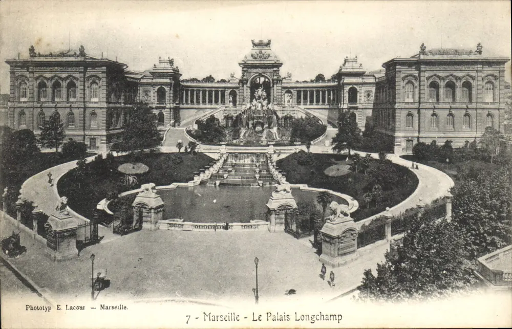 Marseille - O Palácio Longchamp — Phototyp E. Lacour, n°7 - Frente