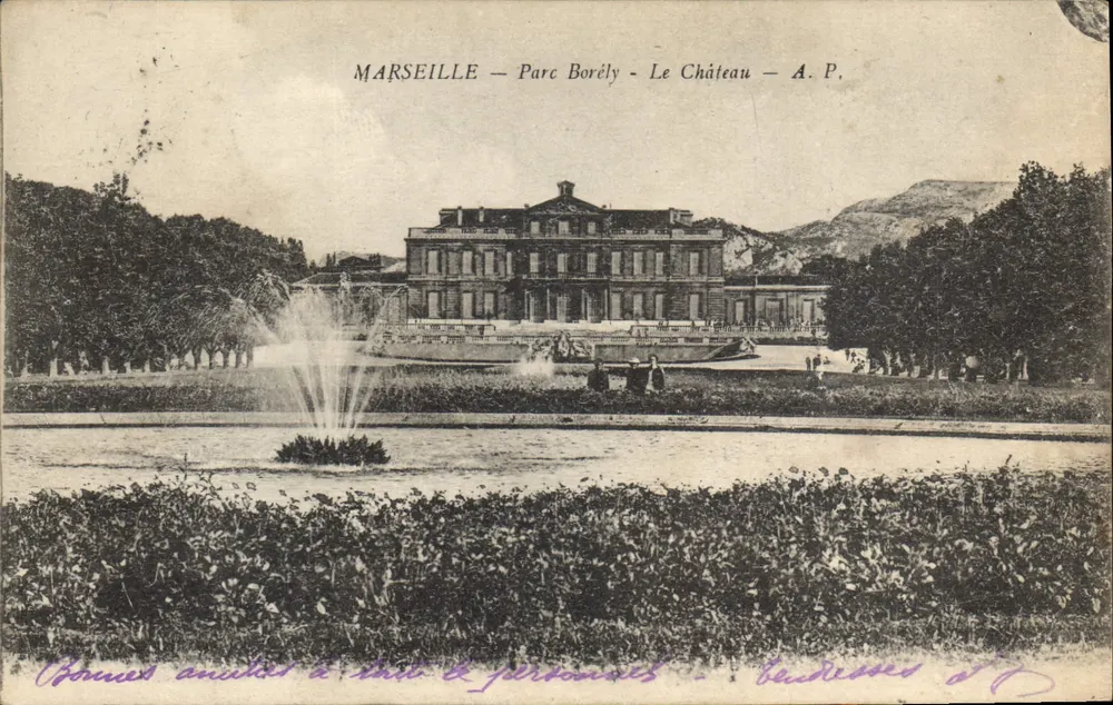 MARSEILLE — Parque Borély — O Castelo — A.P. - Frente