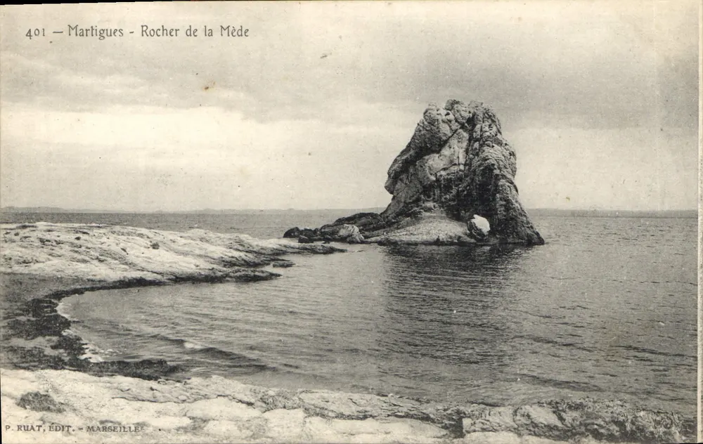 Martigues - Rocher de la Mède — P. Ruat, Ed. Marseille, n° 401 - Frente