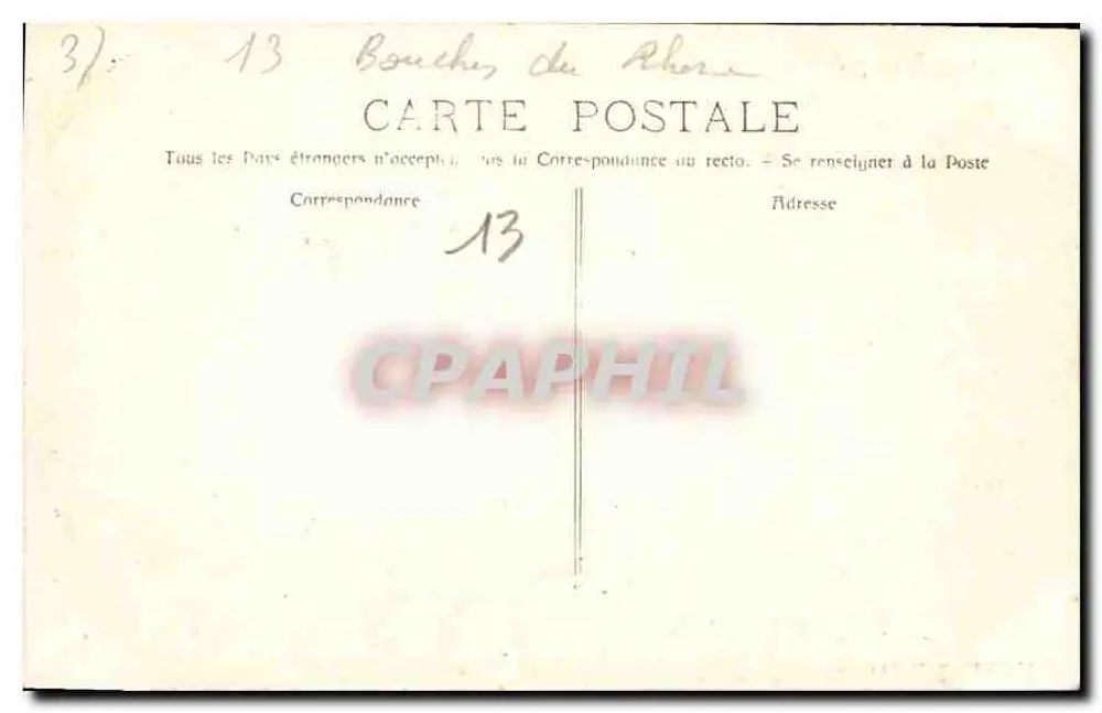 Martigues - Rocher de la Mède — P. Ruat, Ed. Marseille, n° 401 - Verso