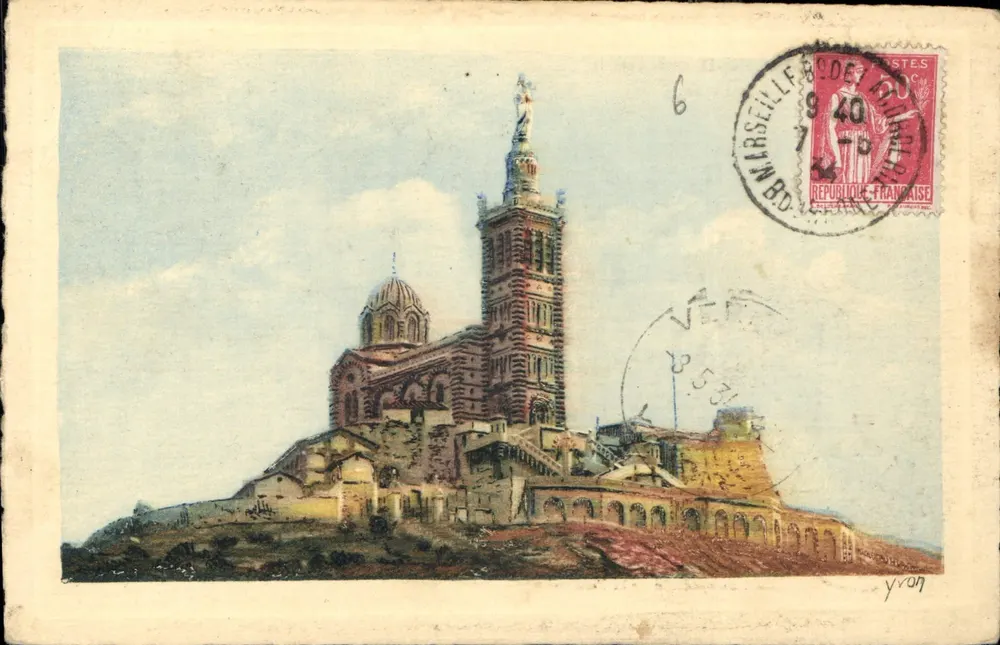 Marselha - N.-D. da Guarda - A Basílica — Les Éditions d'Art Yvon, Paris - Frente