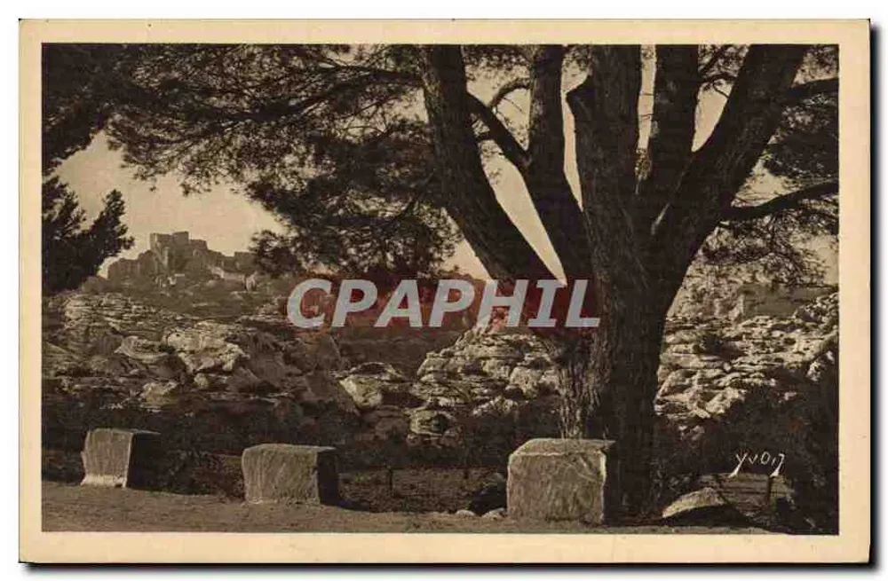 Vista geral dos Baux — Paisagens e Pedras da Provença — Edição de Arte YVON, Edições YVON, França - Frente