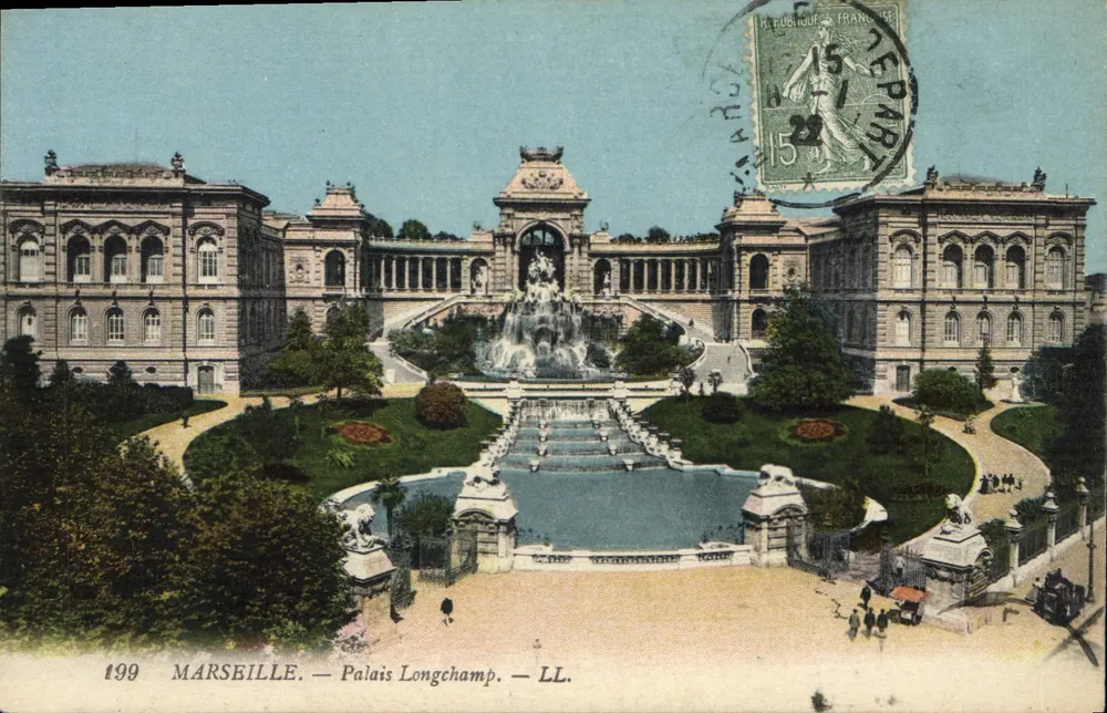 Marseille — Palácio Longchamp — LL. — Lévy Fils & Cie Paris - Frente