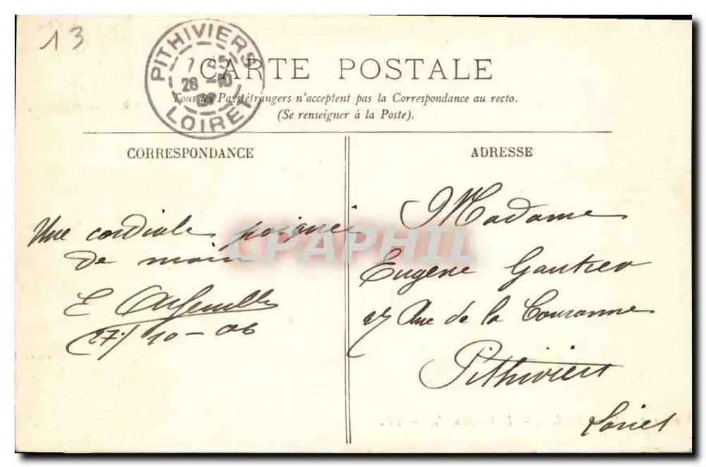 Marseille — O Castelo de If — LL. — 195 - Verso