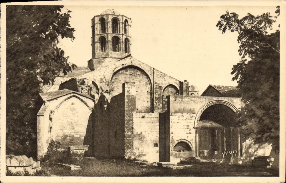 Arles (Bouches-du-Rhône) — St-Honorat des Alyscamps — Der Eingang — Éditions d'Art Yvon, Paris - Vorderseite