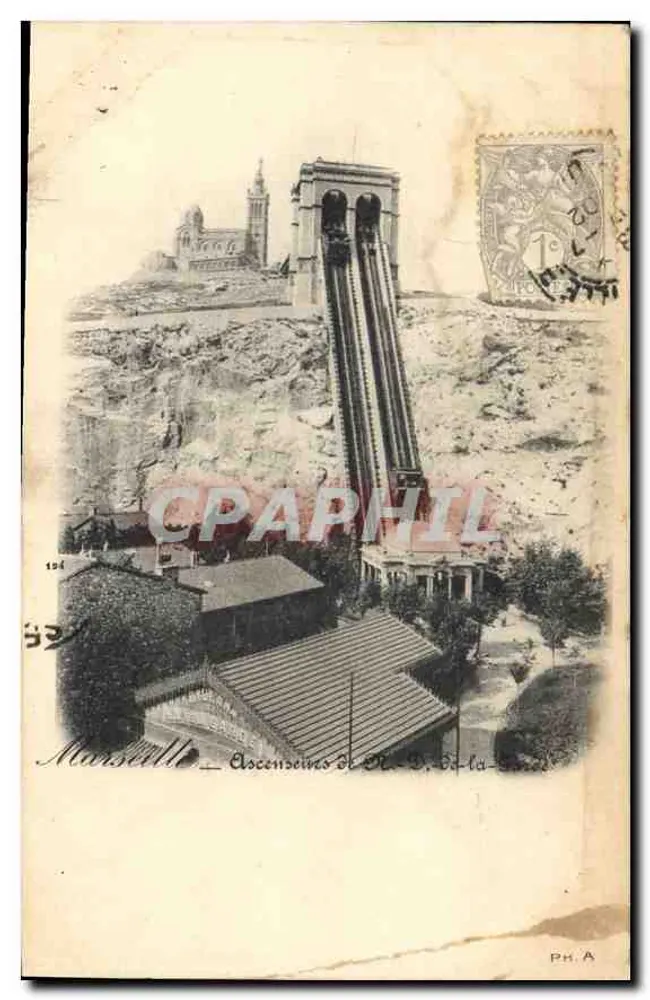 Marselha — Elevadores da D.-la-Basse — PH. A - Frente