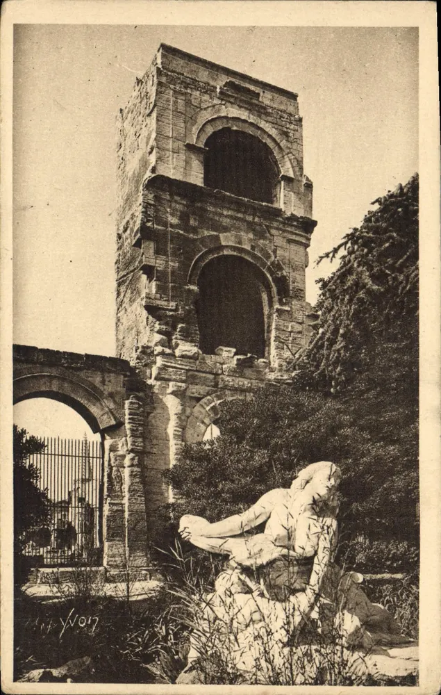 Arles — Das antike Theater und Statue der Niobe — Éditions d'Art YVON - Vorderseite