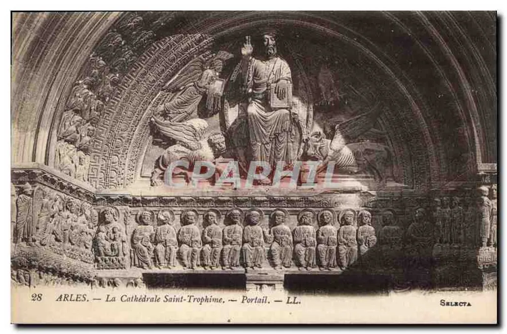 Arles — Kathedrale Saint-Trophime — Portal — LL. — Selecta - Vorderseite