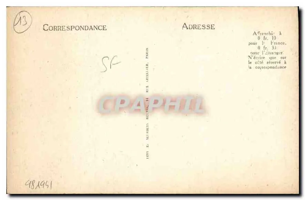 Aix-en-Provence — Hôtel d'Arbaud (17. Jahrhundert) — Tavelle, Verlag - Rückseite