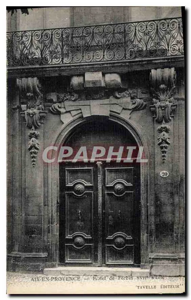 Aix-en-Provence — Hotel de Forbin, século XVIII — Tavelle Editora - Frente