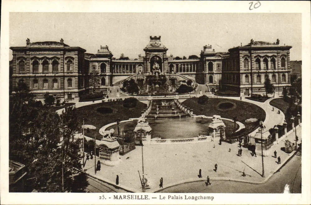 Marseille — O Palácio Longchamp — Edição La Cigogne - Frente