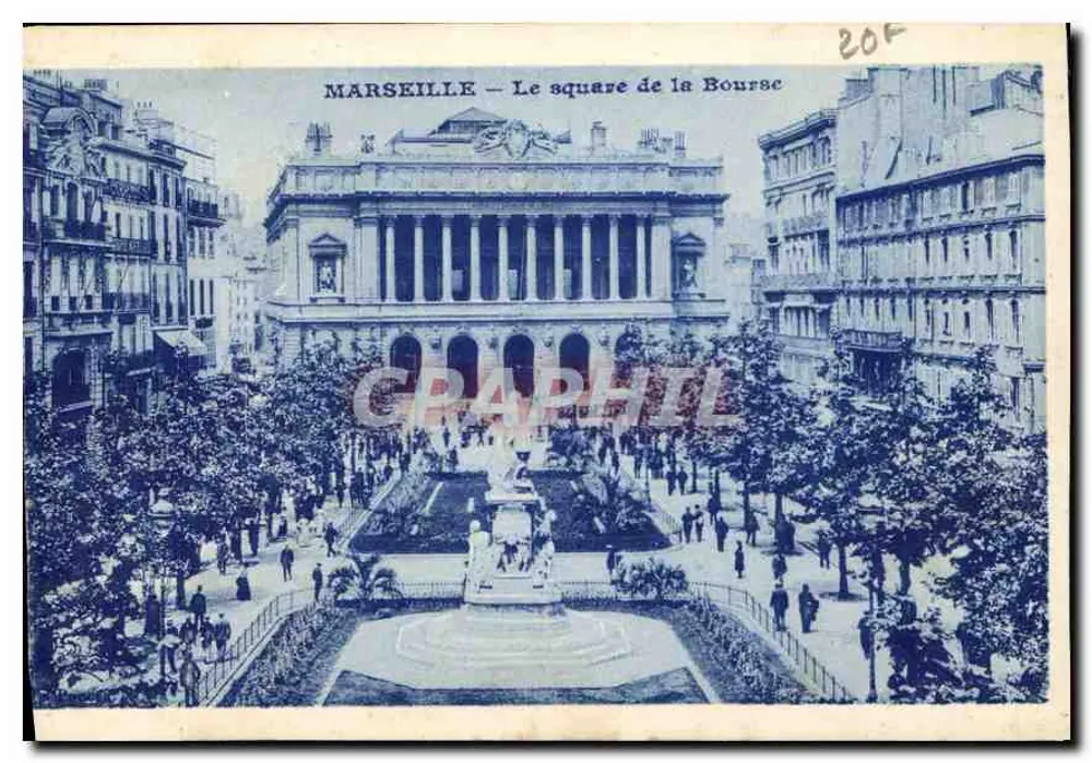 MARSEILLE — O square de la Bourse — Graphphil - Frente