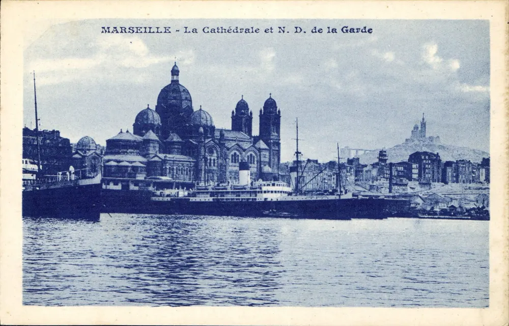 Marseille - La Cathédrale et N. D. de la Garde - Vorderseite
