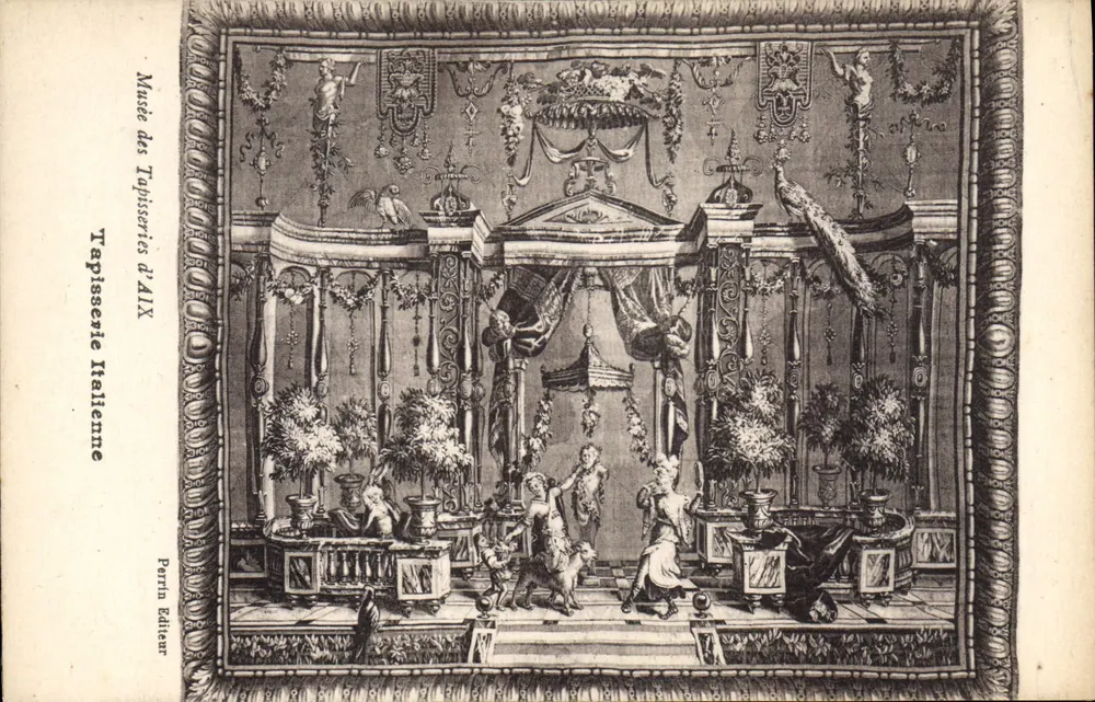 Italienische Tapete — Museum der Tapeten von AlIX — Verlag Perrin - Vorderseite