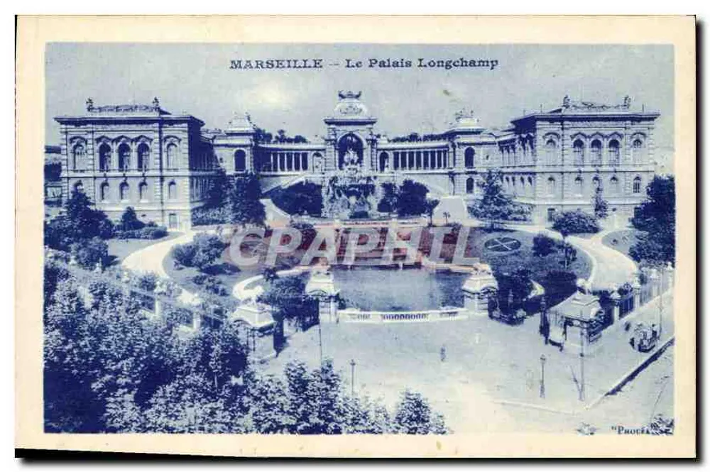 Marseille — O Palácio Longchamp — Procel - Frente