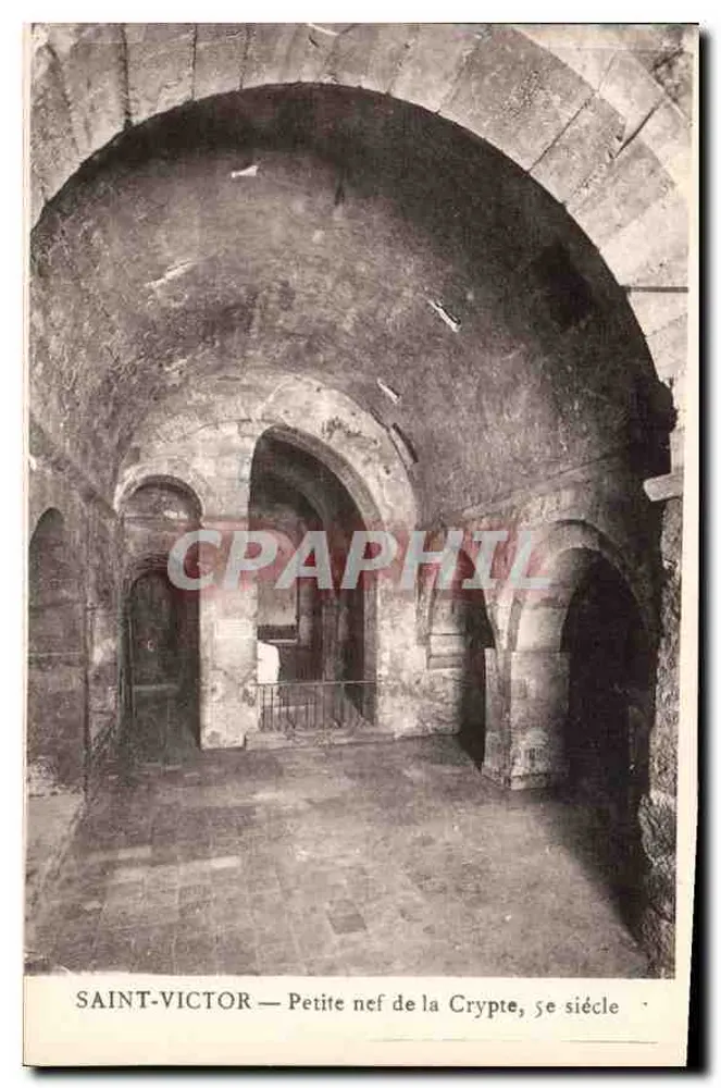 Saint-Victor — Pequena nave da Cripta, 5º século - Frente