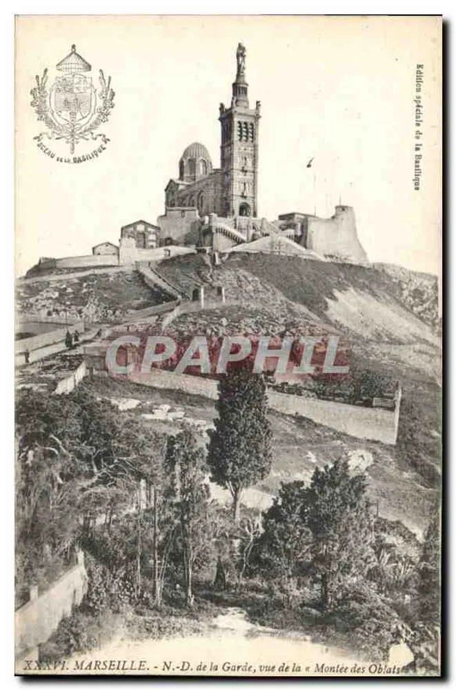 Marseille - N.-D. de la Garde, Ansicht der « Montée des Oblats » — Verlag: Société des Éditions de la République - Vorderseite