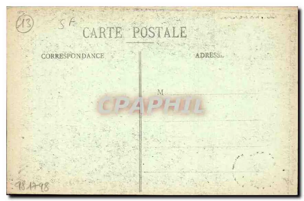 Marseille - N.-D. de la Garde, Ansicht der « Montée des Oblats » — Verlag: Société des Éditions de la République - Rückseite