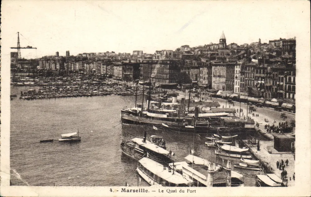 Marseille — Le Quai du Port — unbekannter Verlag, Nr. 4 - Vorderseite