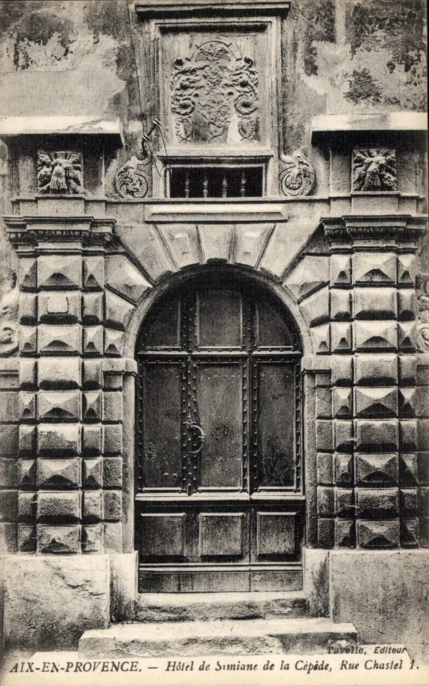 Aix-en-Provence — Hotel de Simiane de la Cépide, Rue Chastel 1 — Tavelle, Verlag - Vorderseite