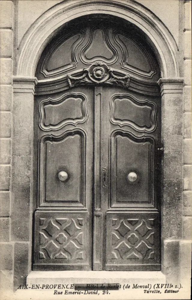 Aix-en-Provence — Hotel de Barlet (de Monval) — Tavelle, Verleger - Vorderseite