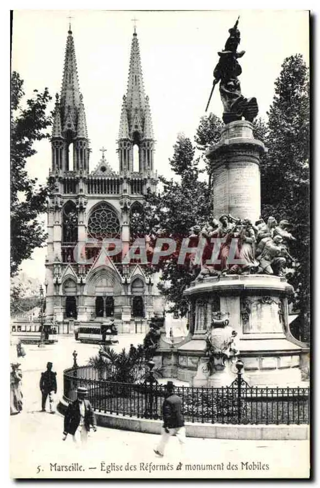 Marseille — Église des Réformées & monument des Mobiles - Vorderseite