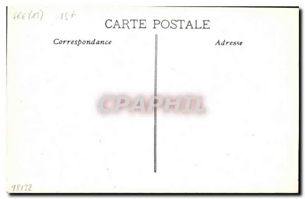 Marseille — A Porta de Aix — editor não identificado, n° de série 489 - Verso