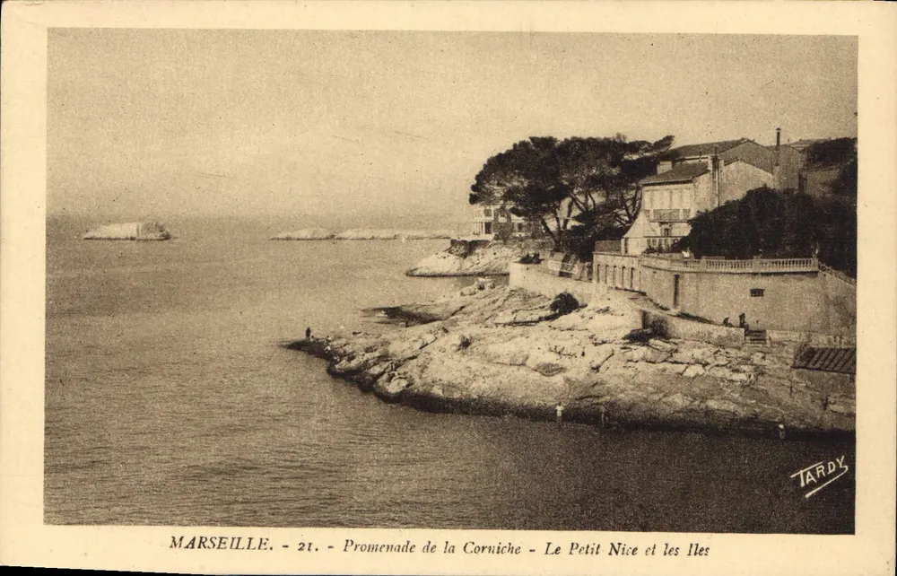 Marseille - Promenade de la Corniche - Le Petit Nice und die Inseln - Tardy - Vorderseite