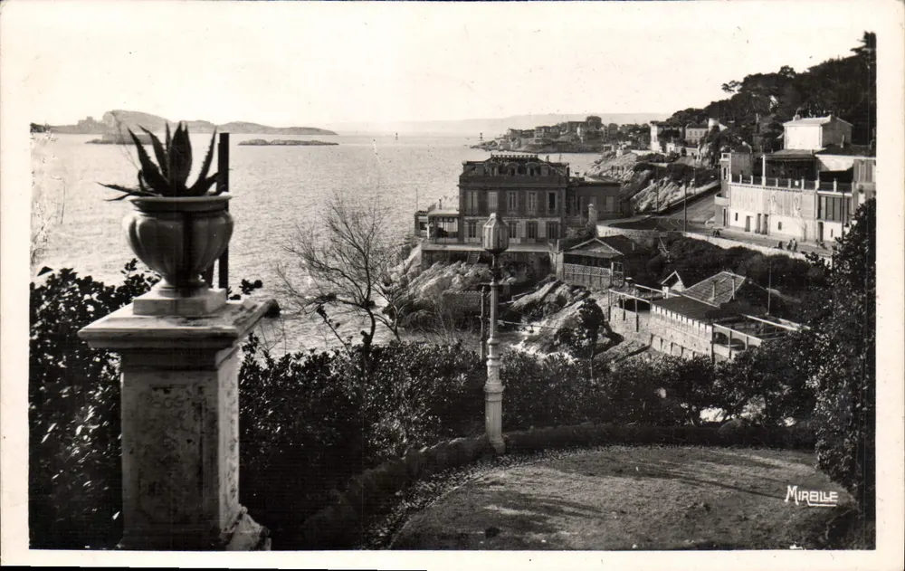 Marseille - Die Corniche und die Inseln — Blick auf die Reserve — Edition Mireille - Vorderseite