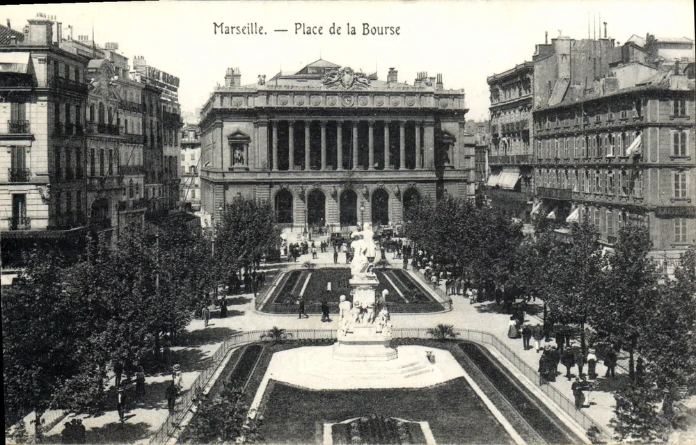 Marselha — Praça da Bolsa — editora não visível - Frente