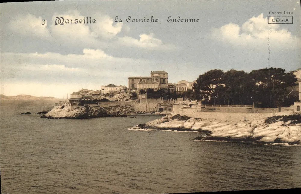 Marseille — A Corniche Endoume — Cartes-Luxe LÉGIA - Frente