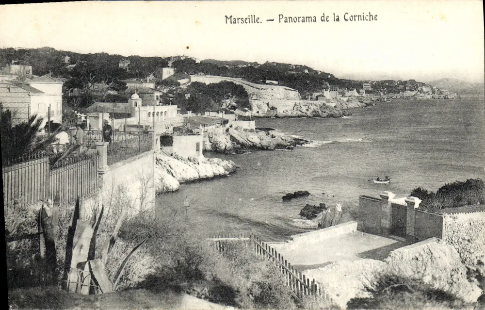 Marselha — Panorama da Corniche — Editor não identificado - Frente