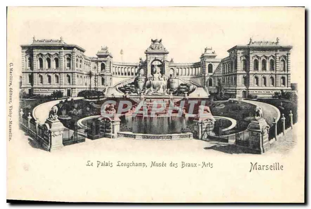 Das Palais Longchamp, Museum der Fine Arts — Marseille — C. Marithey, Verlag, Vichy - Marseille - Vorderseite